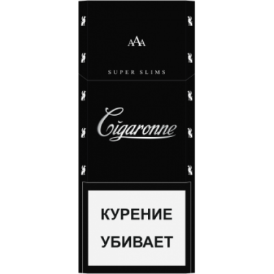 Купить Сигареты CIGARONNE Super Slims Black Сигареты CIGARONNE Super Slims Black